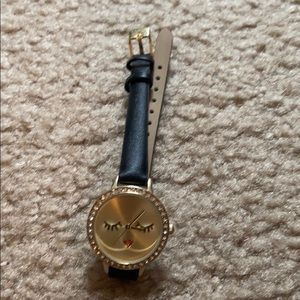 Cz accented face watch